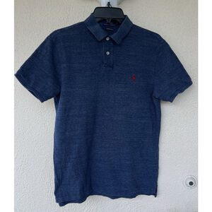 Polo Ralph Lauren Custom Slim Fit Polo Shirt Men's M Short Sleeve Blue Prep Golf